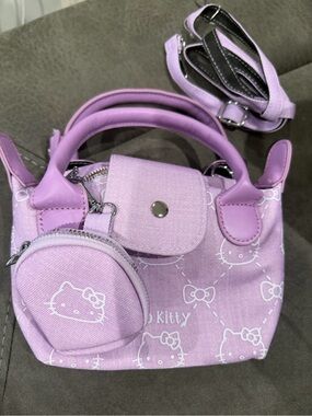New Hello Kitty Lilac Mini Handbag with Coin Pouch